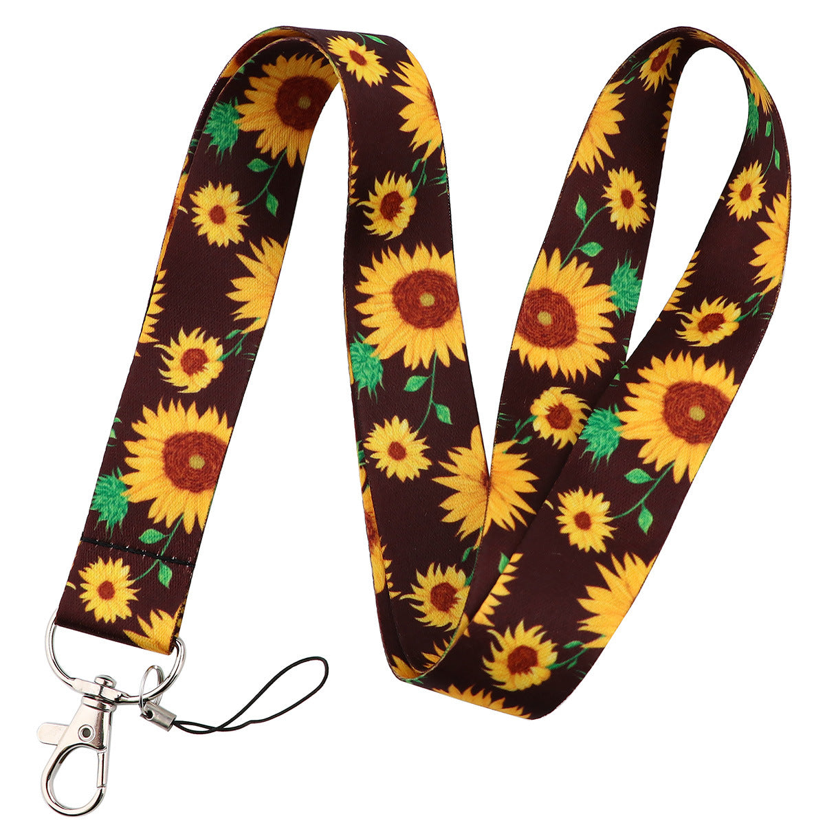 Wholesale 10pcs Sunflower Daisy Flower Hanging Neck Work Exhibition Membership Card Work Card Pendant